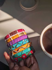 navratri Colorful Handmade Bangles