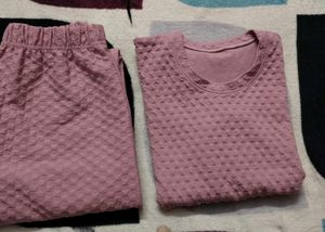 Mauve Textured Co-ord Set