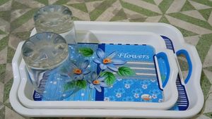 Water Tray Set With Glasss