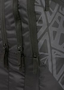 Stylish Grey Backpack with Geometric Design