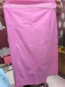Pink Cotton Petticoat for Sarees