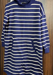 Striped Hoodie Dress
