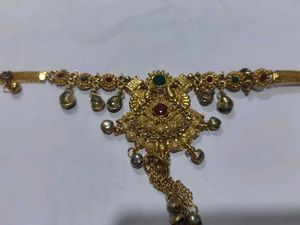 Elegant Gold Kamarbandh Belt with gungru