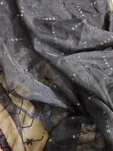 Elegant Black Sequin Dupatta