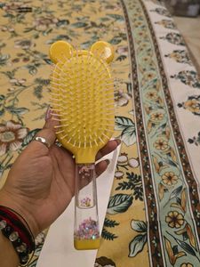 Cute Bear Face Glitter Hair Brush