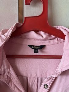 Soft Pink Button-Up Blouse