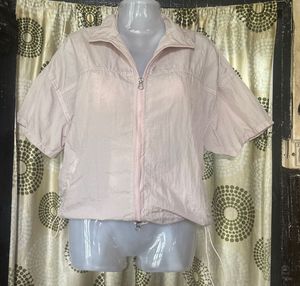 Light Pink Short Sleeve Trekking Jacket