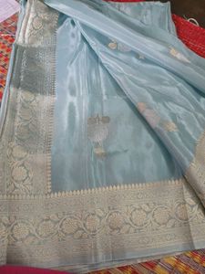 Pure HO crepe silk saree with Blouse piece