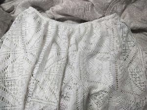 White Lace Mini Skirt