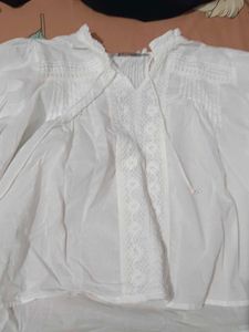 Elegant White Cotton top
