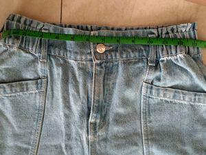 Light Blue Denim Cargo Jeans