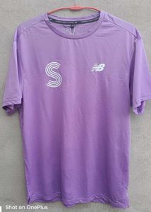 New Balance OG  Purple S Logo T-Shirt