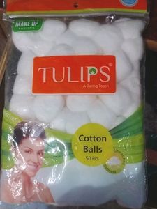 Tulips Cotton Balls+ Brush Holder