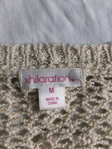 Chic Cream Crocheted Top