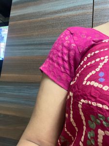 mesh beautiful chunri bhandej saree