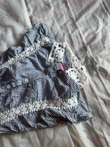 Cute Striped Lace Dress