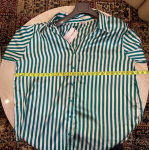 Chic Striped Button-Up Blouse