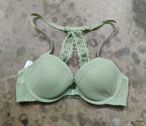 Mint Green Lace Bra