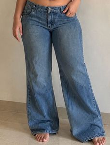 Vintage Wide Leg Blue Jeans