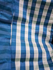 NEW Kanchi Semisilk Beautiful Blue Saree