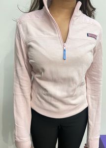 Vineyard Vines Foreign Pink Sweatshirt With A Zip
