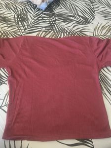 Ribbed Square Neck Top