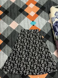 Chic Floral Print Maxi Skirt