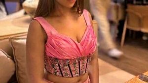 Pink Embroidered corset top