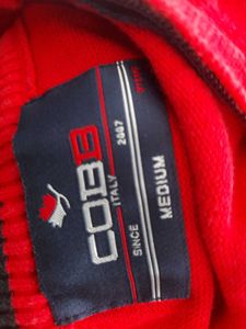 cobb Perry Red Quarter Zip Sweater