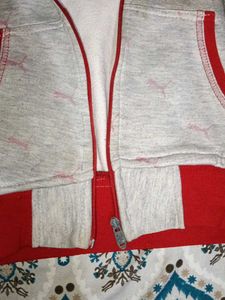 Kids Grey Zip-Up Hoodie