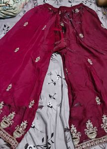 Embroidered Palazzo Pants