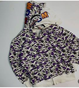 BAPE Purple Camo Shark Full Zip Hoodie