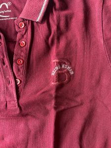 Burgundy Polo Top