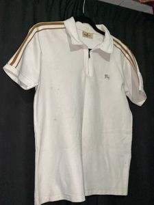 Men's Beige Polo Shirt
