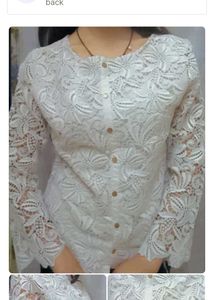Elegant White Lace Blouse