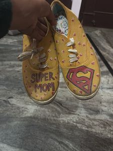 Cute 'Super Mom' Sneakers