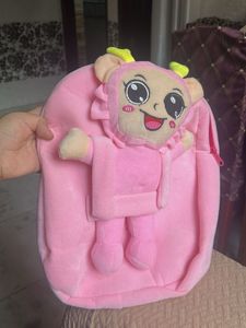 Cute Pink Monkey Plush Backpack