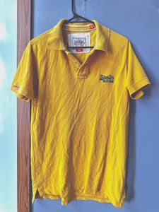 SUPERDRY POLO TSHIRT YELLOW