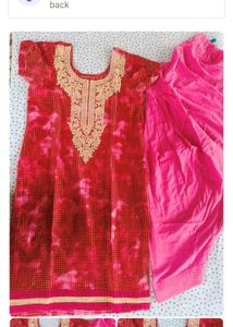 Embroidered Mustard Salwar Kameez Set