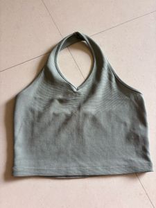 Stylish Sage Halter Neck Top