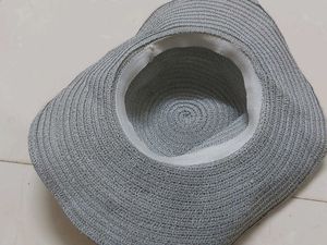 Grew bow woven beach  hat