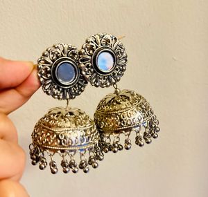 Silver Oxidised Earrings