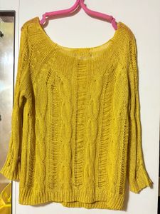 Yellow Knit Sweater