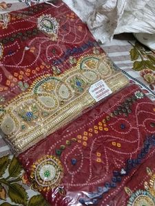 Embroidered Silk dupatta
