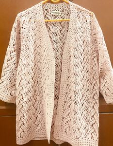 Beautiful Pink Hand Knitted Shrug
