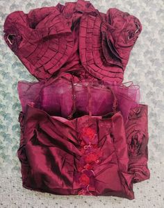 Maroon Embellished Gown