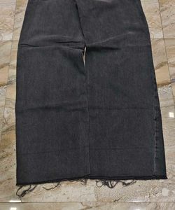 Washed Black Wide Leg Jeans