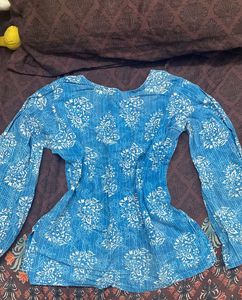Blue Printed Kurta