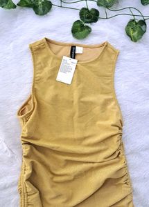 H&amp;M Glittery Drawstring Dress