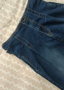Vintage Blue Wide-Leg Denim Jeans